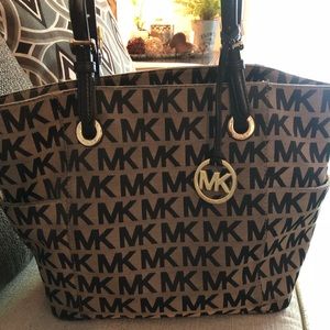 Michael Kors Black Monogram Purse